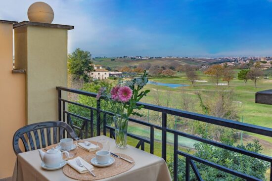 5 nights with breakfast at Hotel Carpediem Rome including two green fees per person (Marco Simone Golf & Country Club and Golf Club Parco di Roma).